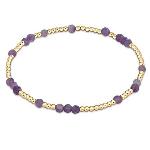 Extends Amethyst Hope Unwritten Gemstone Bracelet