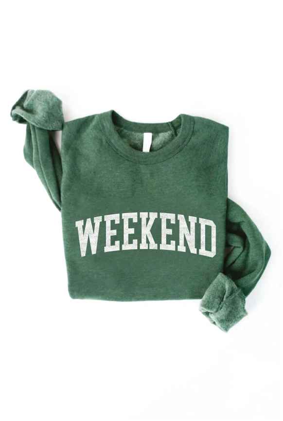 Weekend Heather Forest Graphic Sweatshirt
