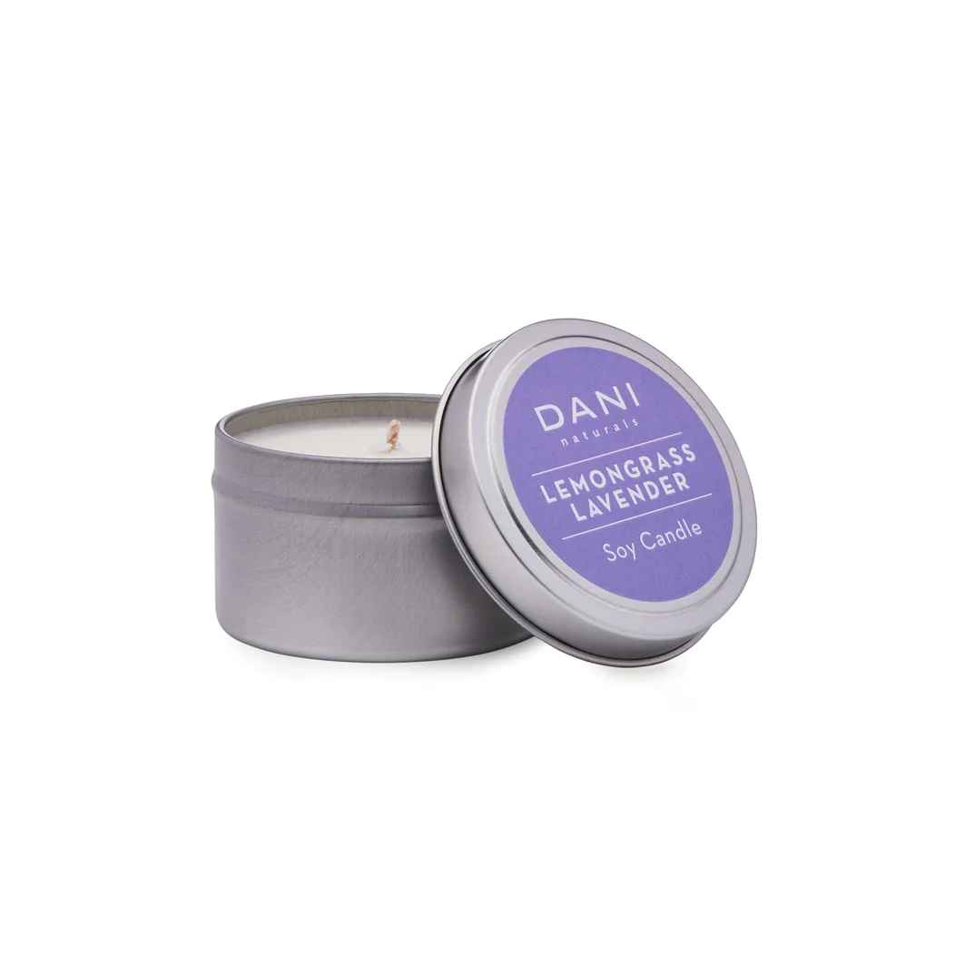 2oz LEMONGRASS LAVENDER TRAVEL TIN CANDLE