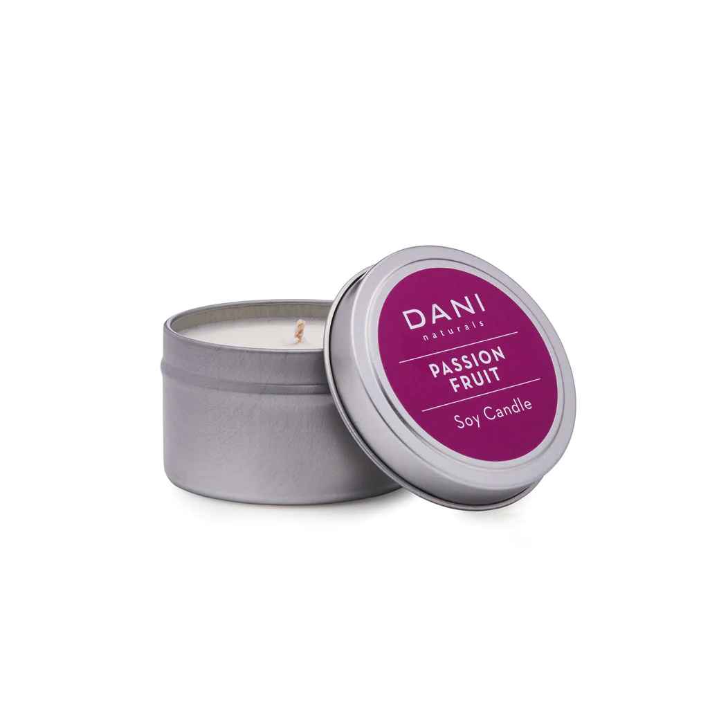 2oz PASSION FRUIT TRAVEL TIN CANDLES