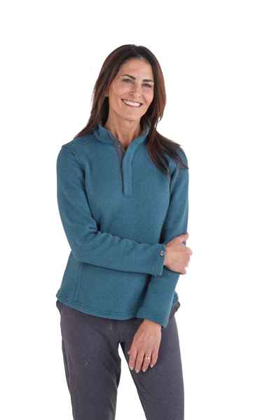 Overachiever Balsam Green Sweaterfleece Pullover