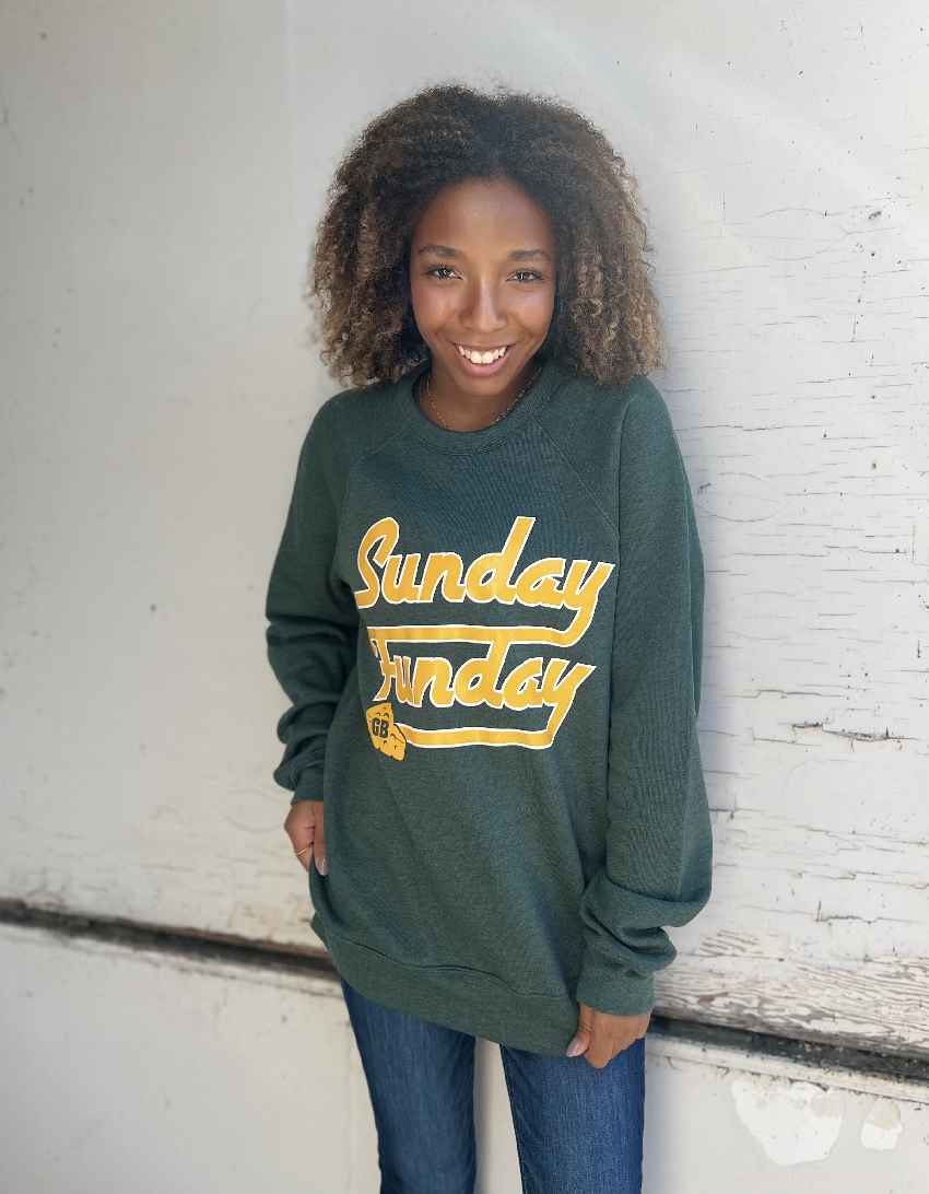 GB SUNDAY FUNDAY GRAPHIC CREW SWEATSHIRT