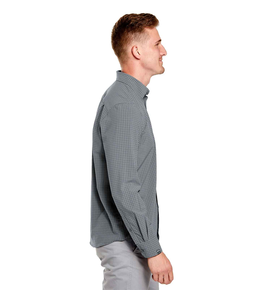 Men's Microplaid Jet Influencer Shirt
