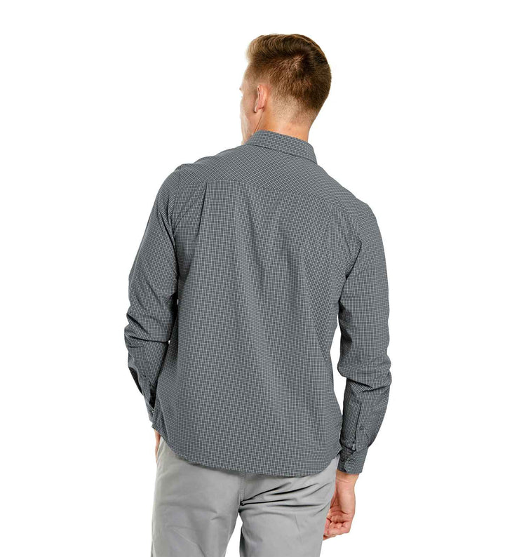 Men's Microplaid Jet Influencer Shirt