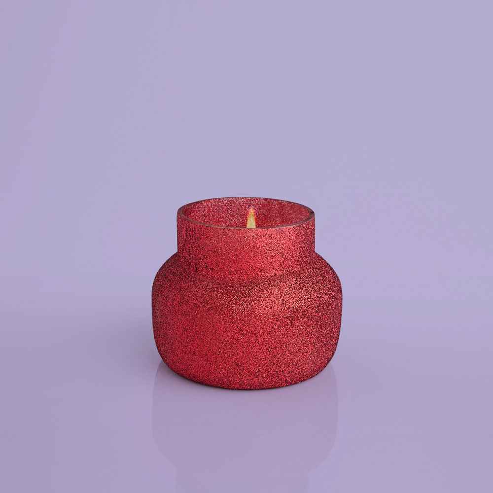 Red Volcano 8 Oz Glitter Petite Candle