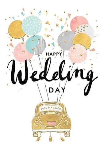 HAPPY WEDDING DAY CARD