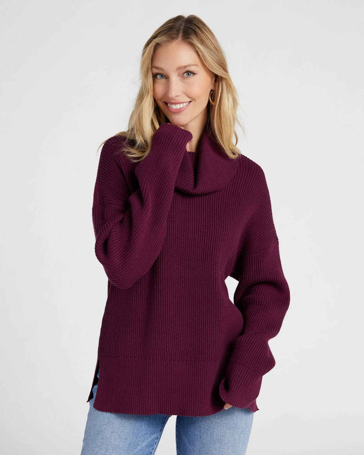 ELENA CABERNET SWEATER