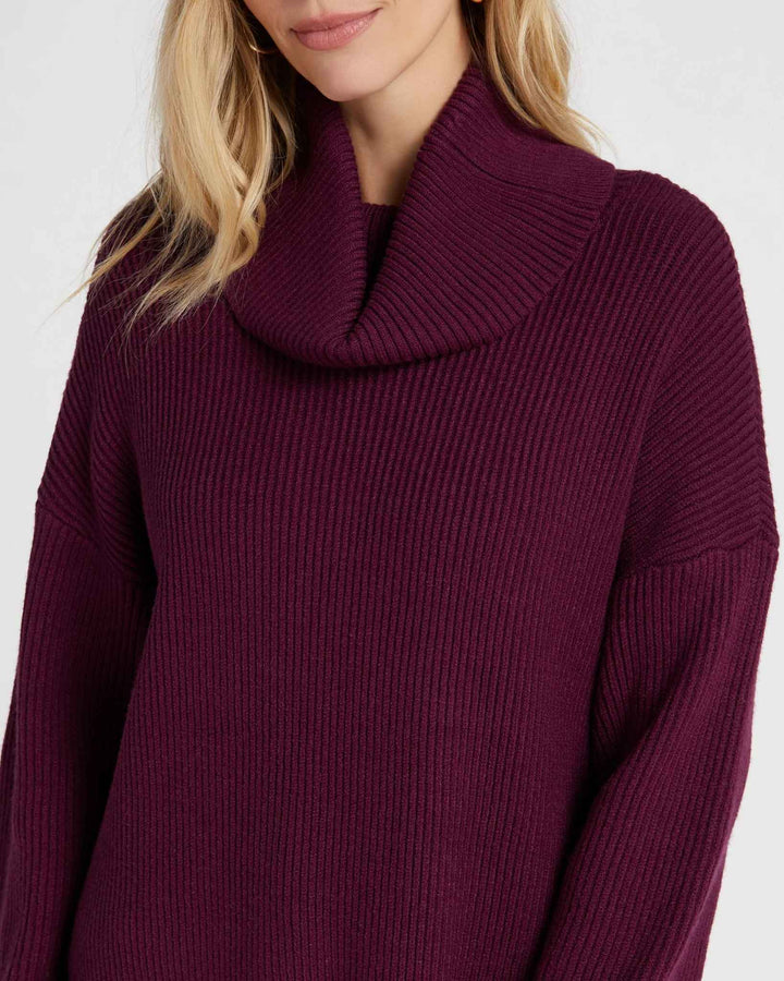 ELENA CABERNET SWEATER