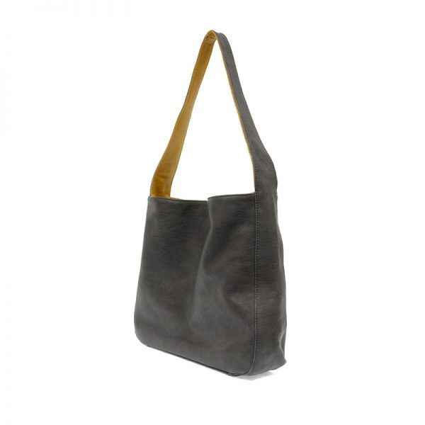 Mustard/Grey Ella Reversible Hobo