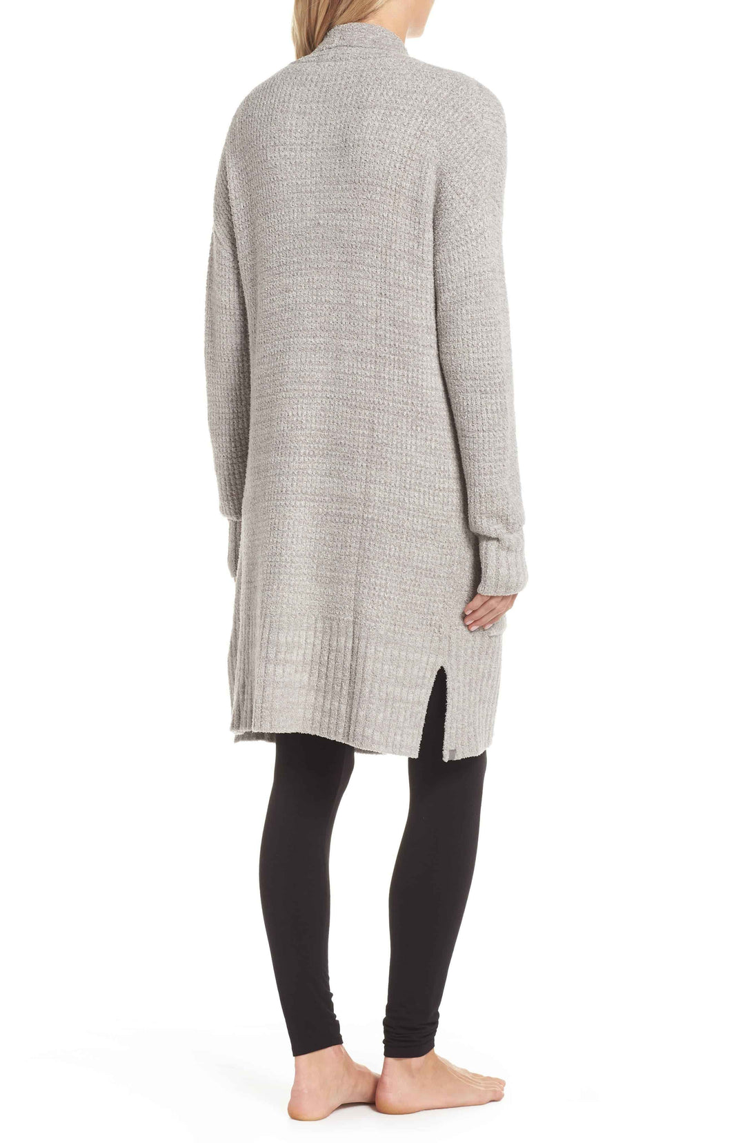 Pewter-Silver Heather Cozychic Lite Long Weekend Cardigan