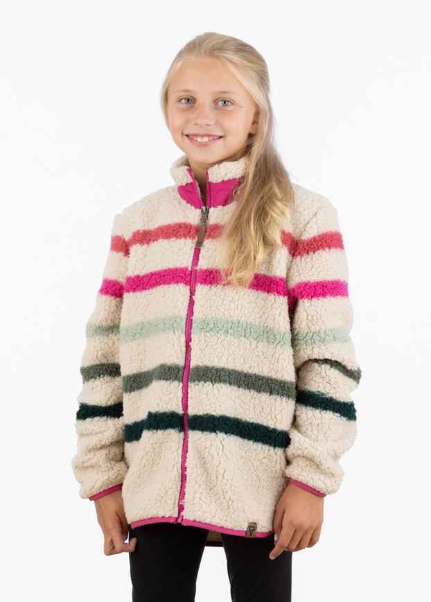 Girls Anissa Birch Stripe Sherpa Jacket
