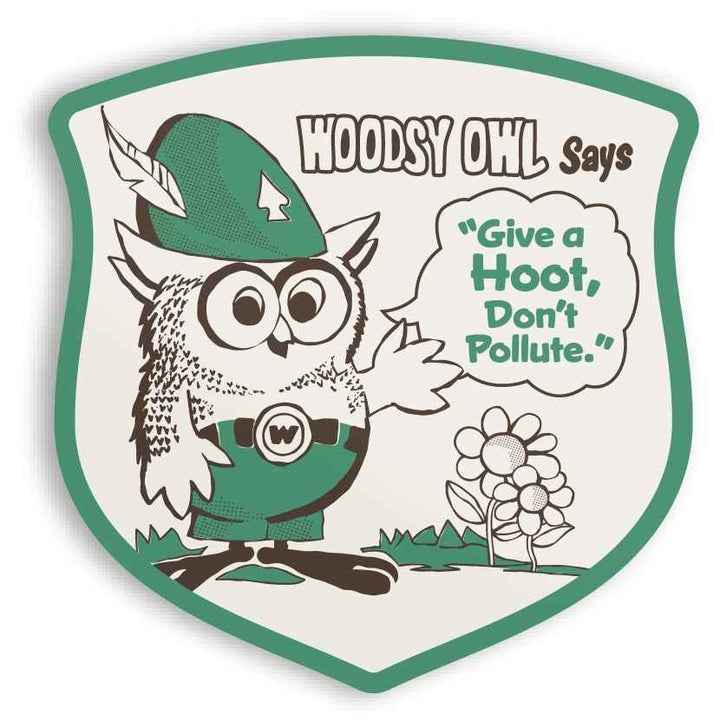 WOODSY SAYS STICKER