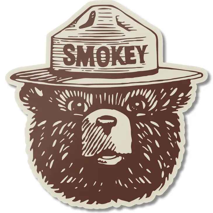 SMOKEY THE BEAR LOGO MAGNET
