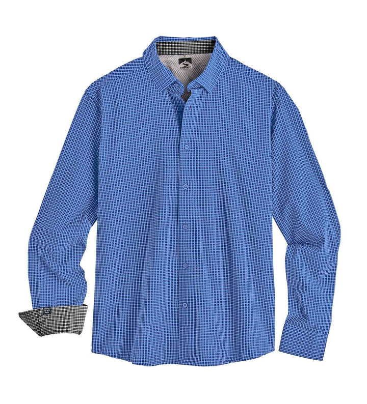 Men's True Blue Microplaid Influencer Shirt