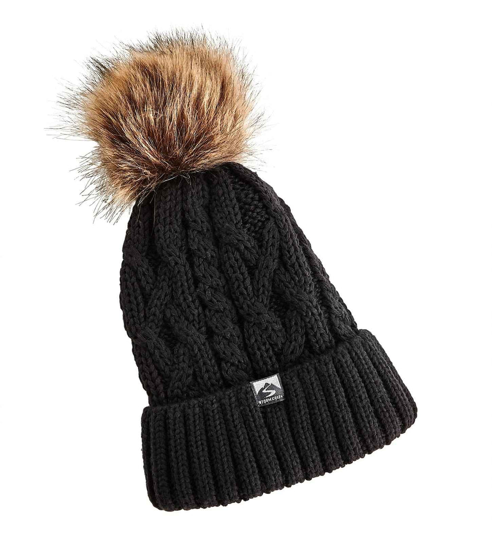 BLACK SHOW-OFF POM HAT
