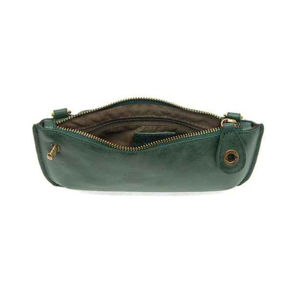 Deep Teal Lux Crossbody Wristlet