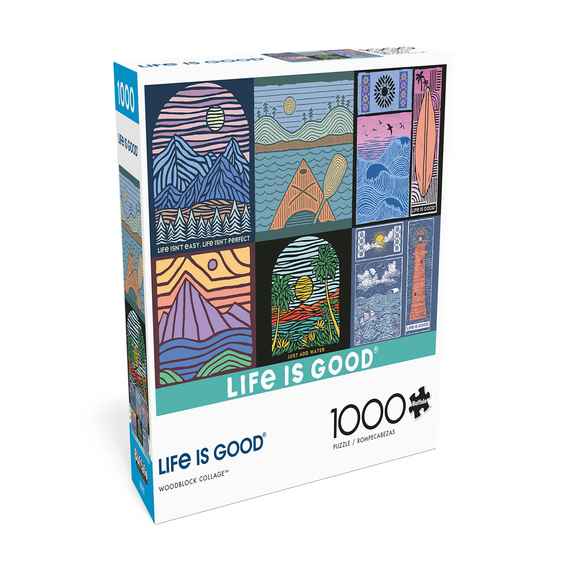 Woodblock Collage 1000 Piece Puzzle
