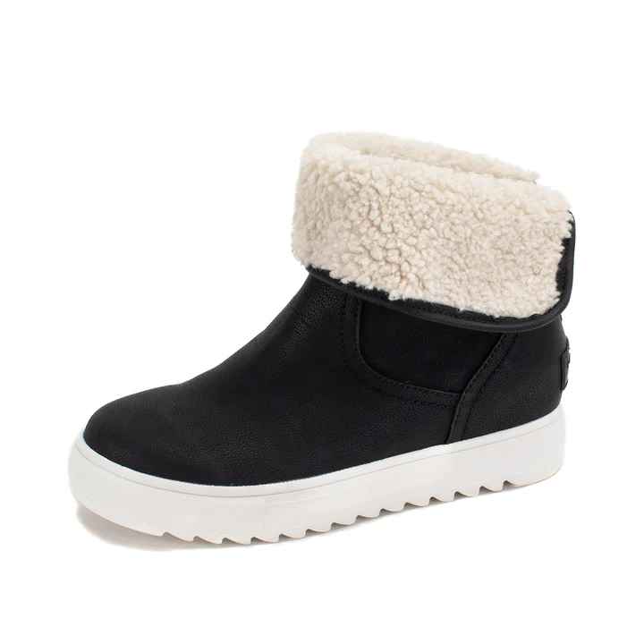 Melisa Black Shearling Sneaker Boot