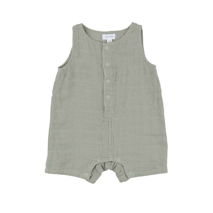 Desert Sage Muslin Shortie Romper