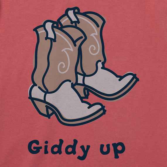 Giddy Up Cowboy Boot Crusher Tee