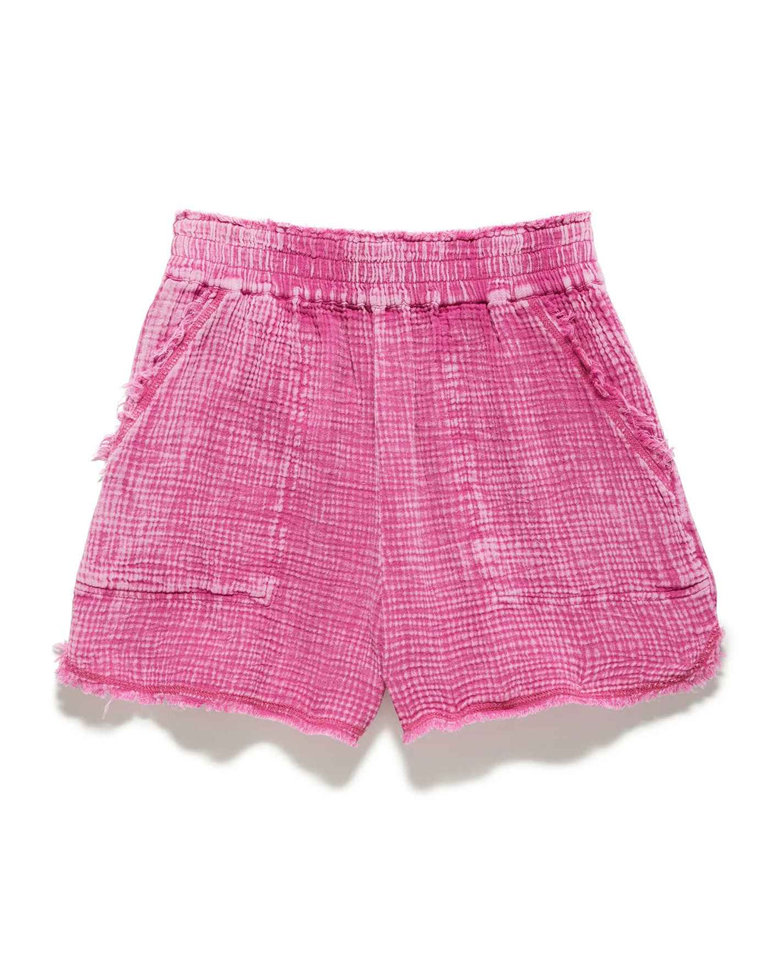 Hartville Fuchsia Gauze Pull Shorts