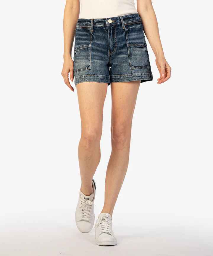 Jane High Rise Shorts With Pork Chop Pockets