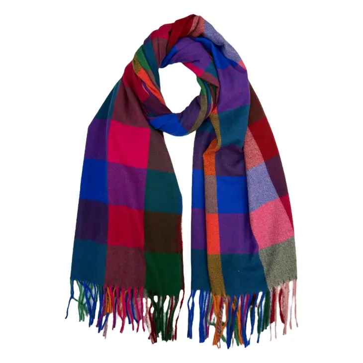 Festive Multi Mini Check Scarf
