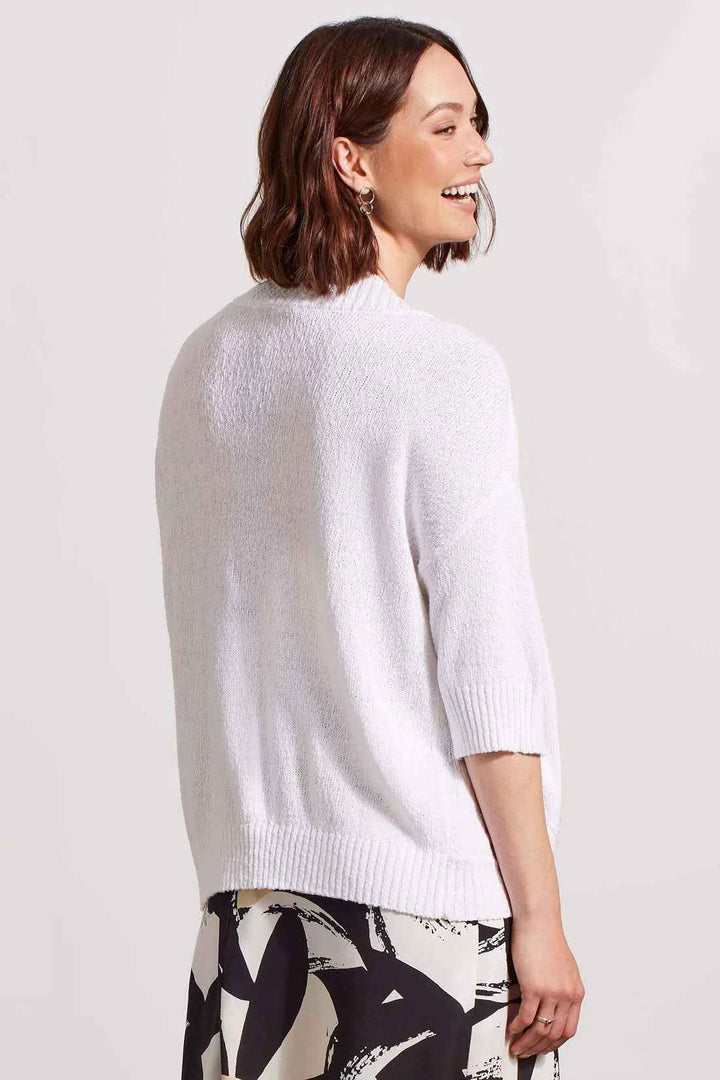 WHITE CACOON SWEATER CARDIGAN