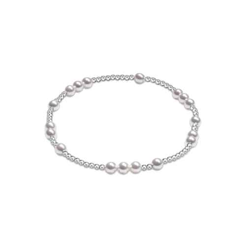 Sterling Pearl 4mm Hope Unwritten Bracelet
