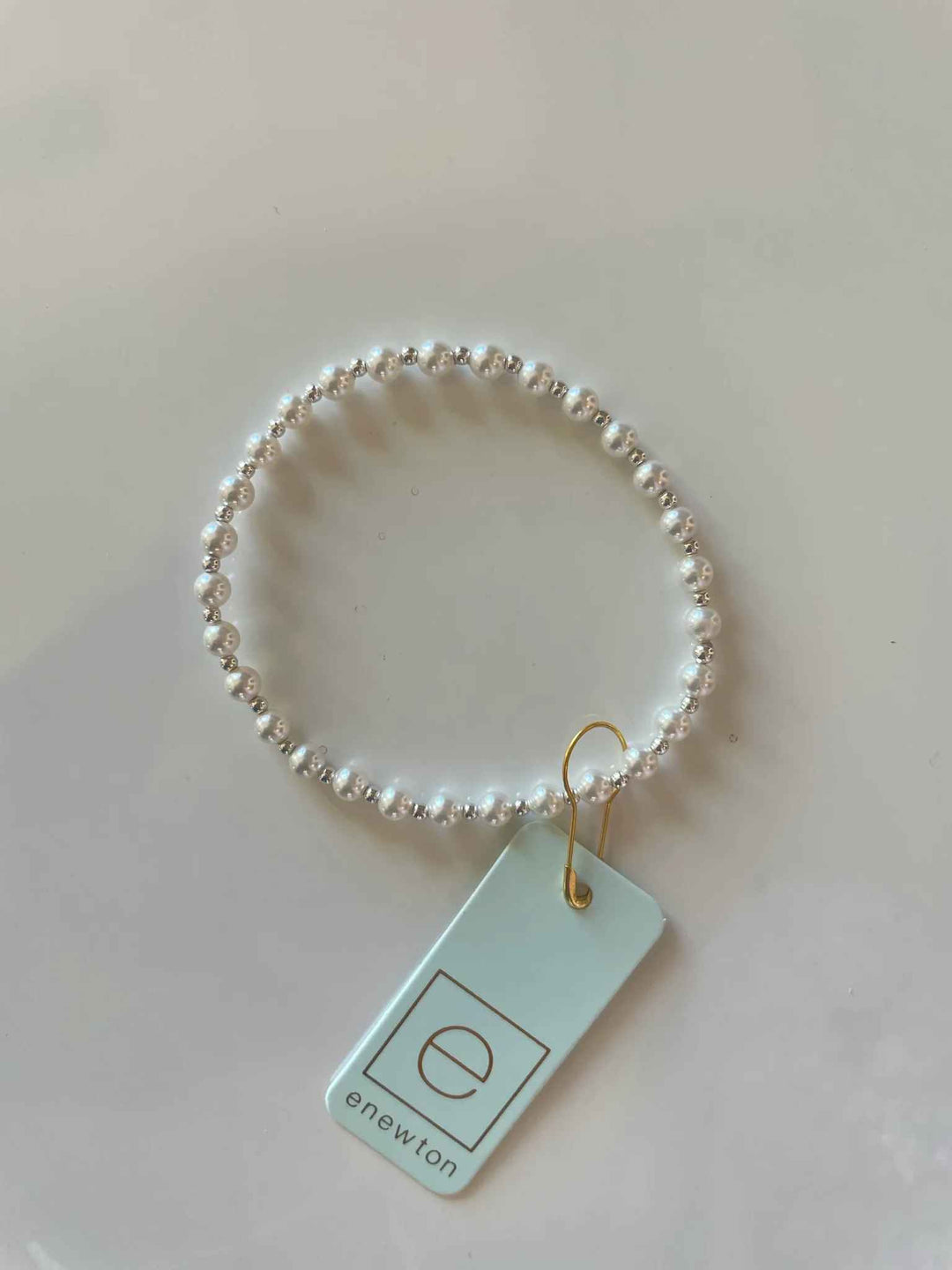 Sterling Pearl Classic Grateful Pattern 4mm Bead Bracelet