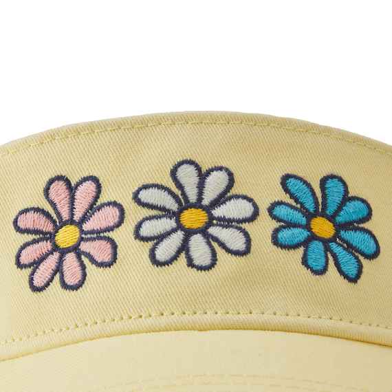 THREE COLORFUL DAISIES VISOR
