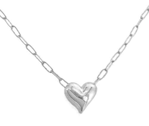 SILVER DAINTY HEART NECKLACE