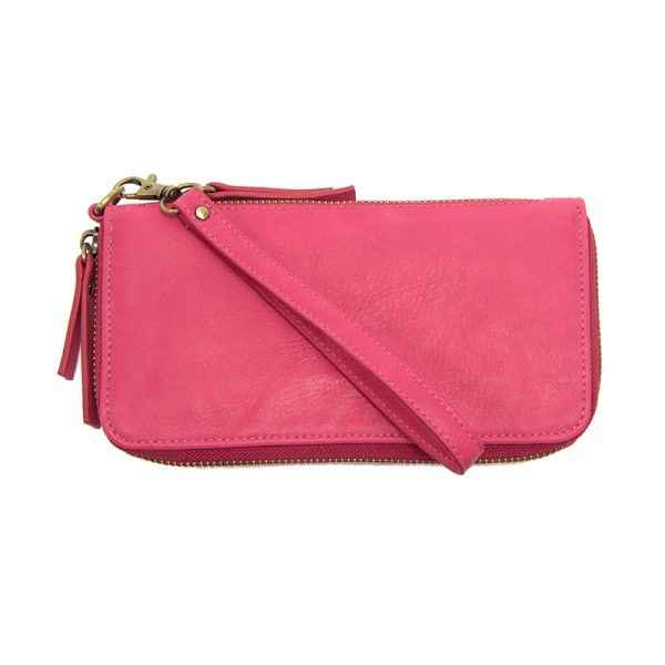 Chacha Pink Chloe Zip Around Wallet Wristlet