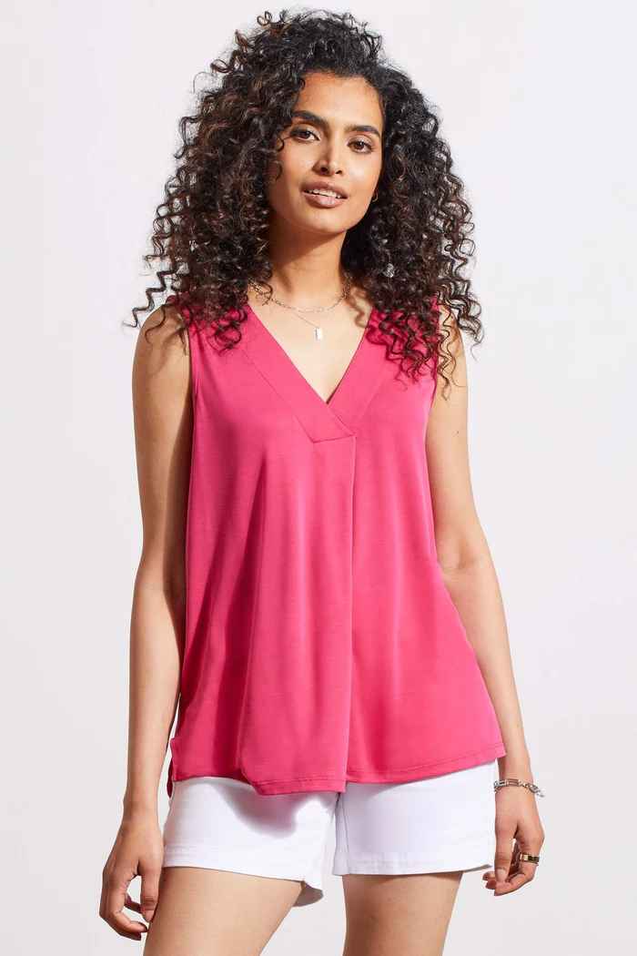 RASPBERRY PLEAT FRONT TANK