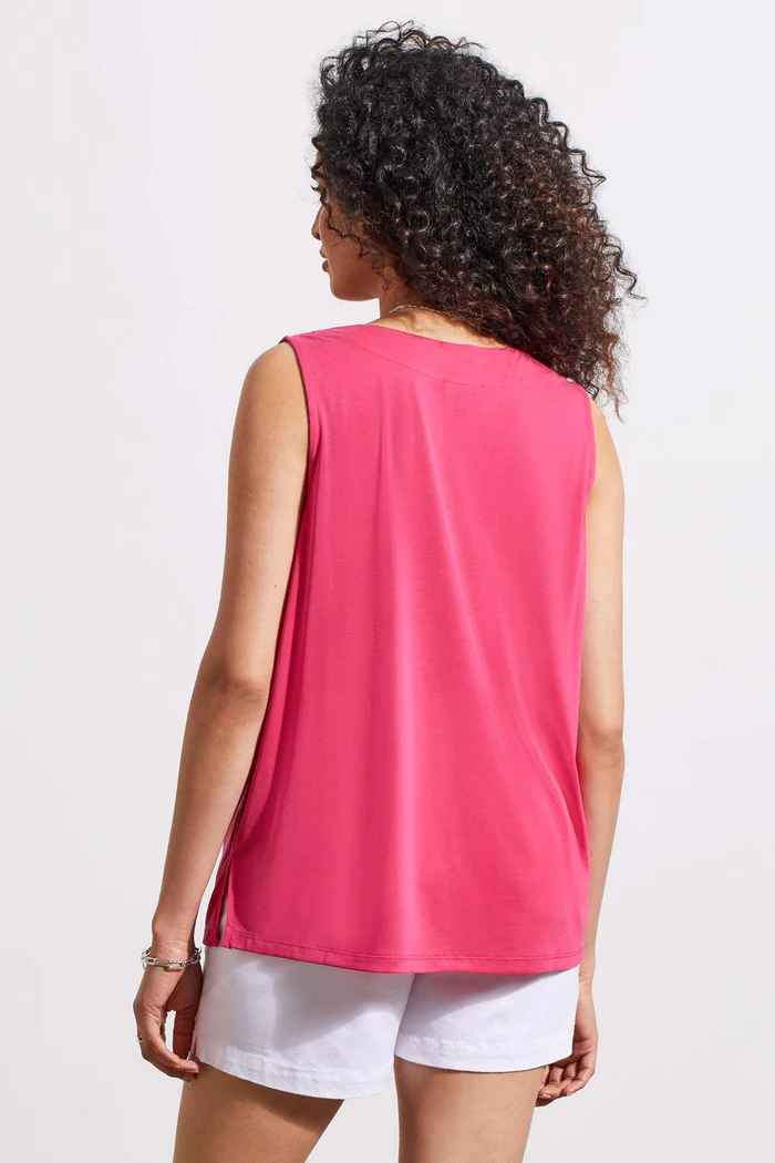 RASPBERRY PLEAT FRONT TANK
