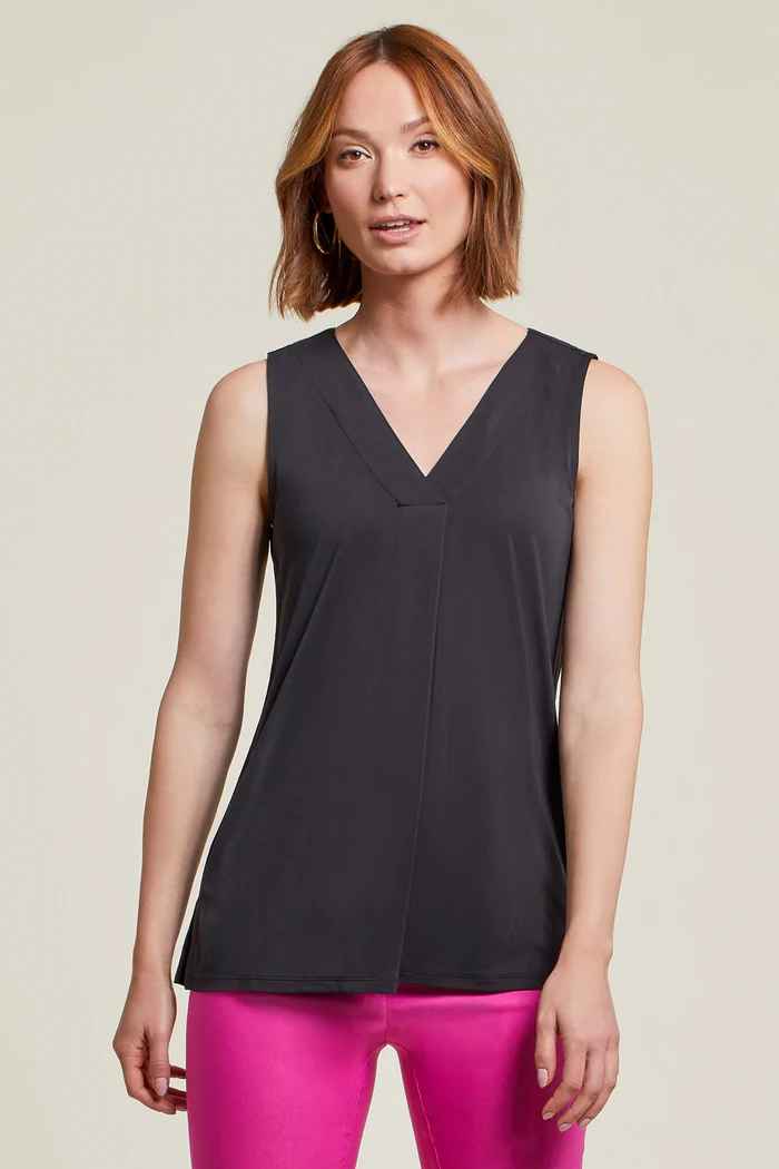 BLACK PLEAT FRONT TANK