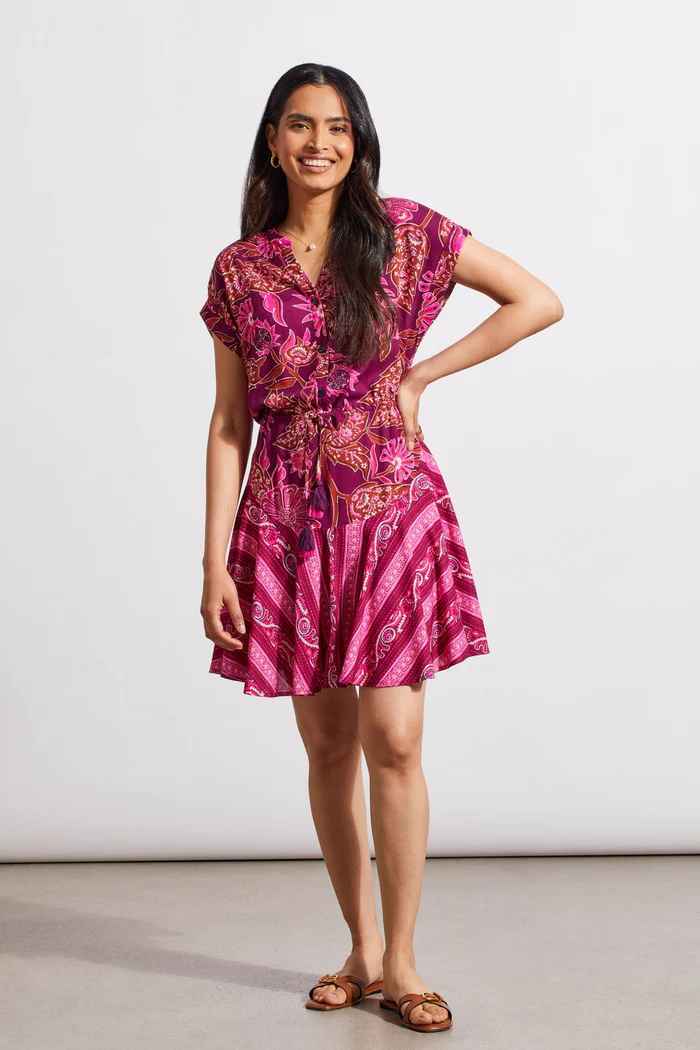 DAIQURI COMBO PRINT DRESS