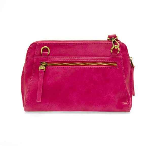 Magenta Gigi Crossbody With Woven Wrist Strap