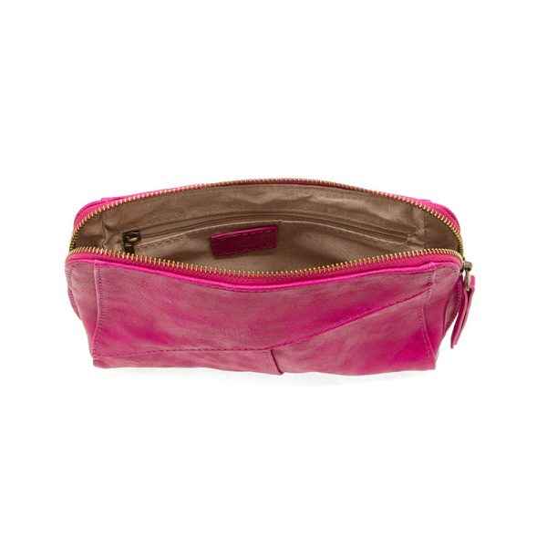 Magenta Gigi Crossbody With Woven Wrist Strap