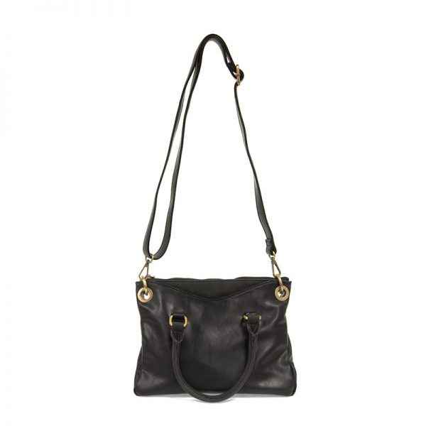 Black Stella Mini Convertible Satchel