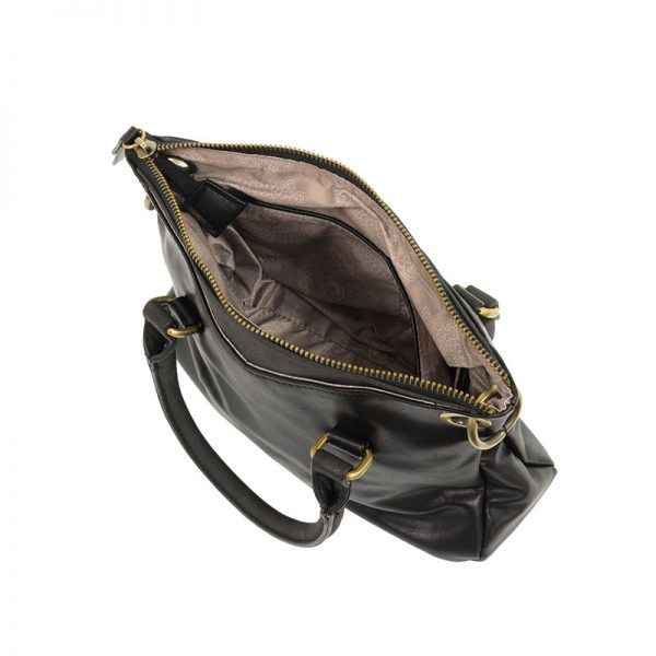 Black Stella Mini Convertible Satchel