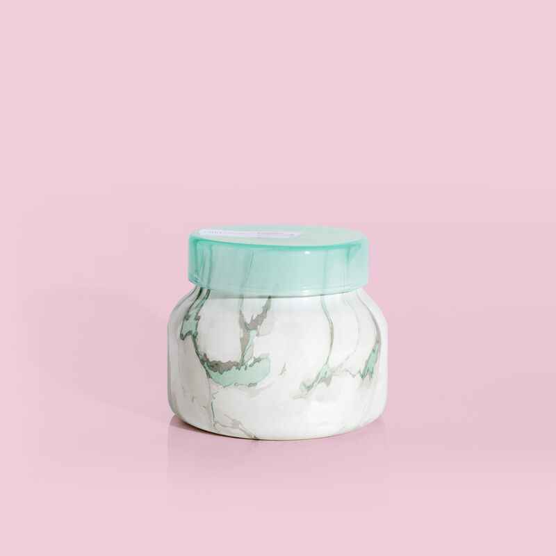 Coconut Santal 8oz Modern Marble Petite Jar Candle
