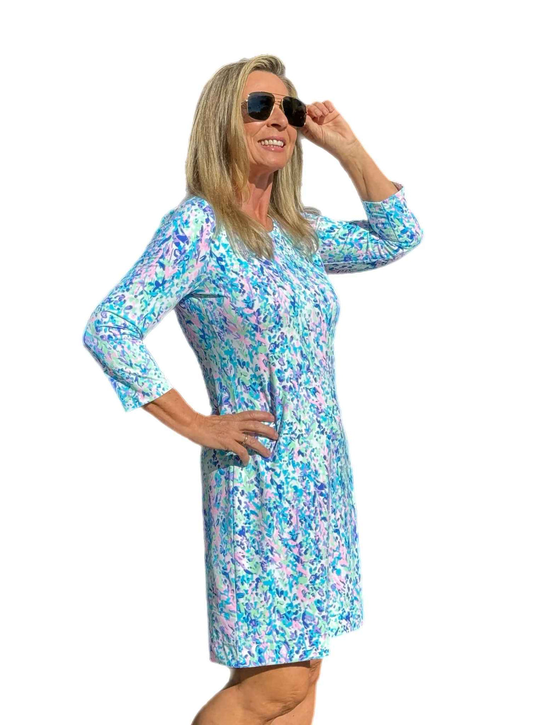 Anna Wildflower Print Travel Dress