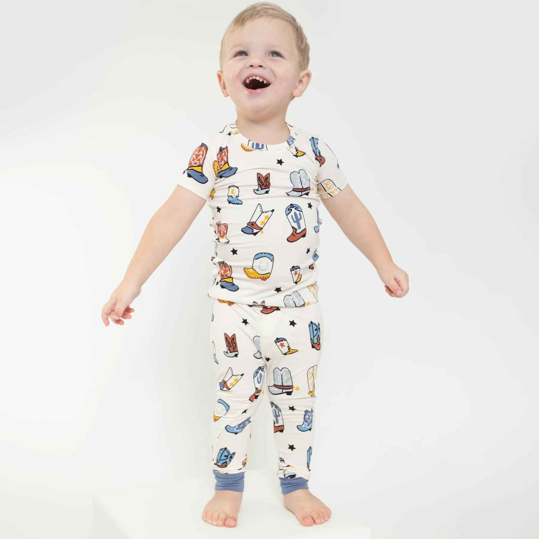 Blue Boots Toddler Loungewear Set