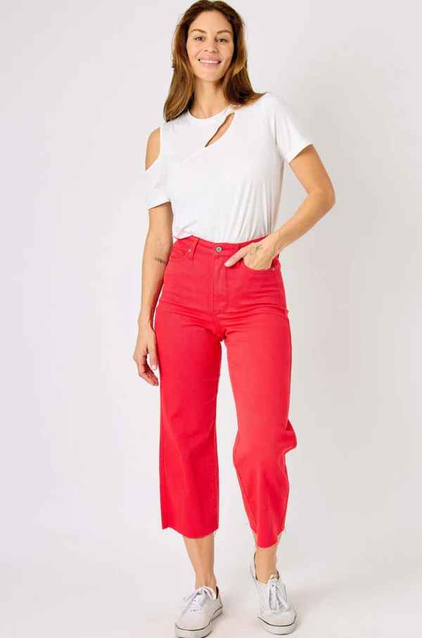 Lizzie High Waist Wide Leg Crop