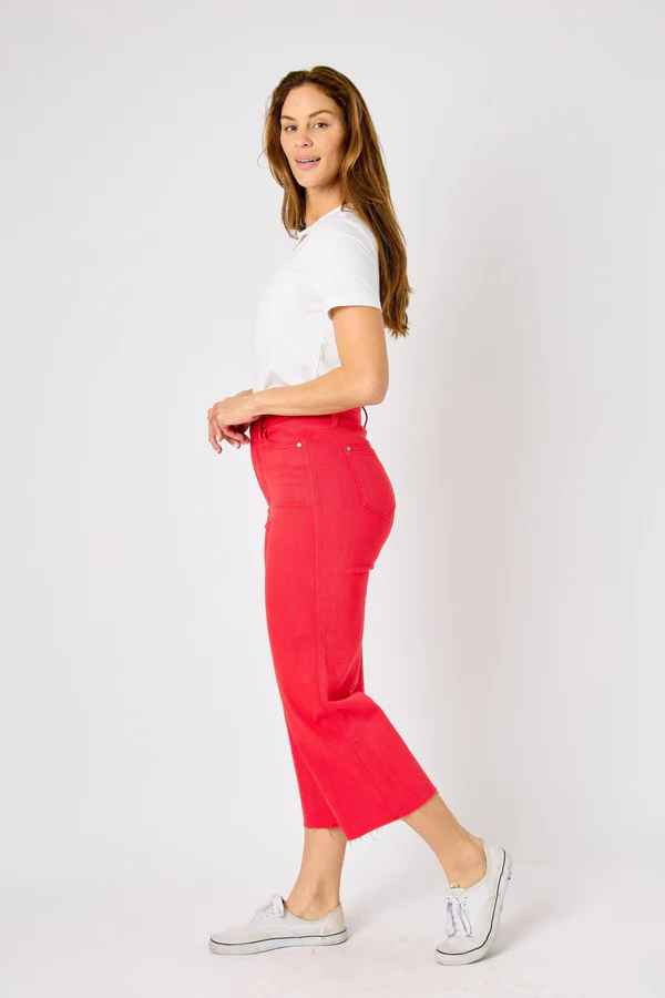 Lizzie High Waist Wide Leg Crop