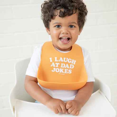 I Laugh At Dad Jokes Wonder Bib