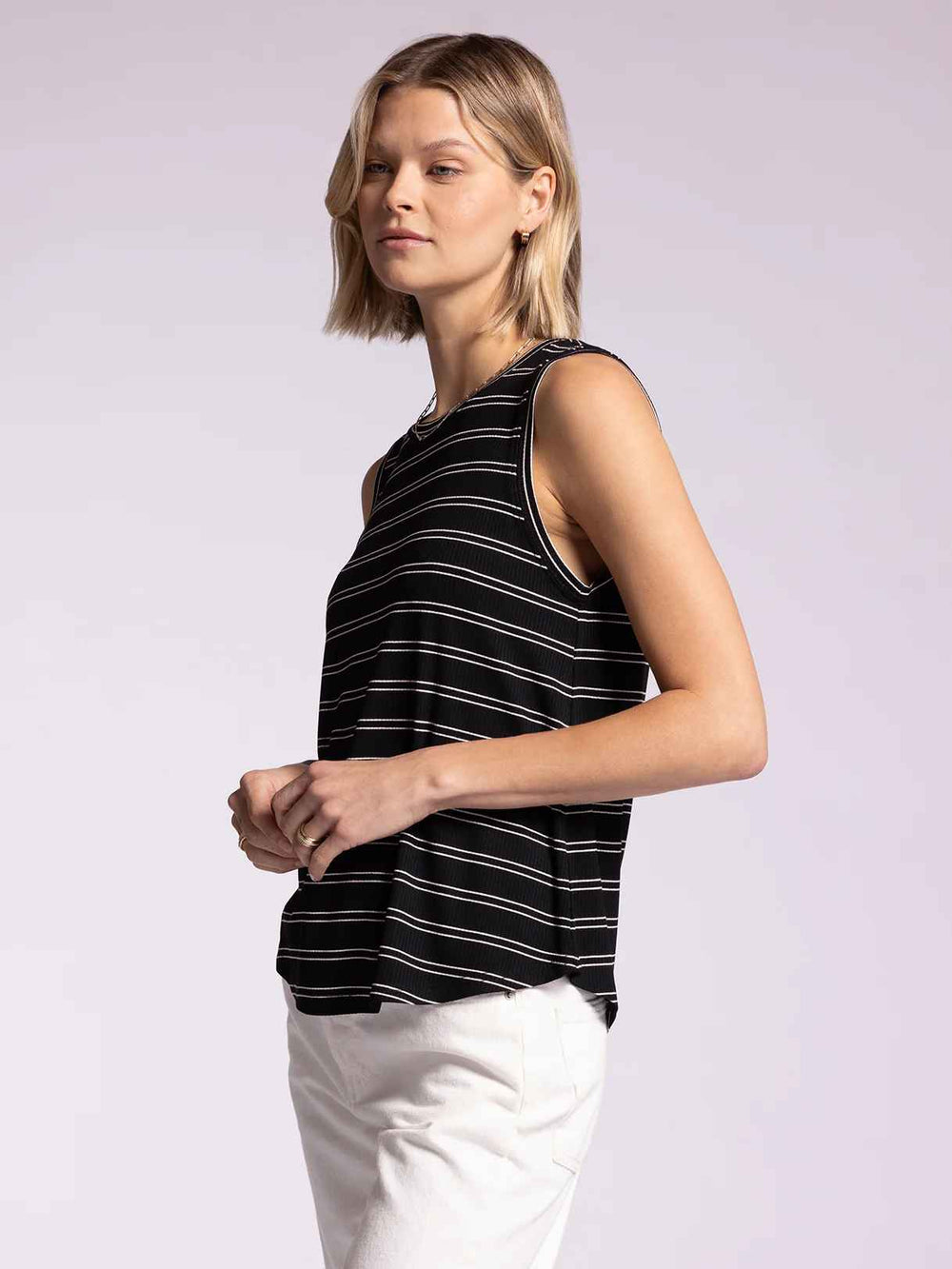 EUCLID BLACK STRIPE TANK
