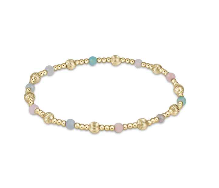 Hot Mess Dignity Sincerity Pattern 4mm Bead Bracelet