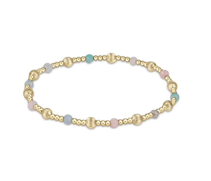 Hot Mess Dignity Sincerity Pattern 4mm Bead Bracelet